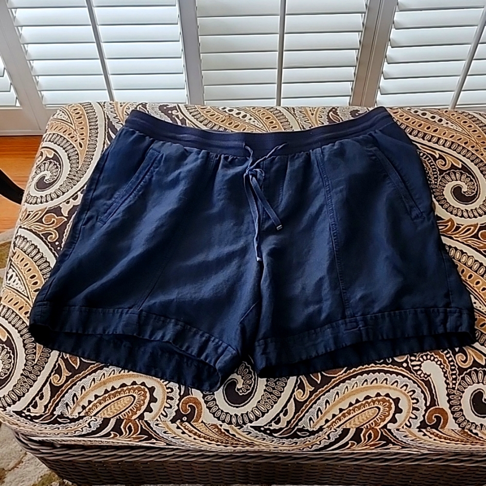 Lane Bryant Linen Blend Black Shorts - 18/20